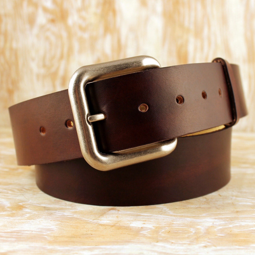 dirty brown premium snap belt with silver prong buckle