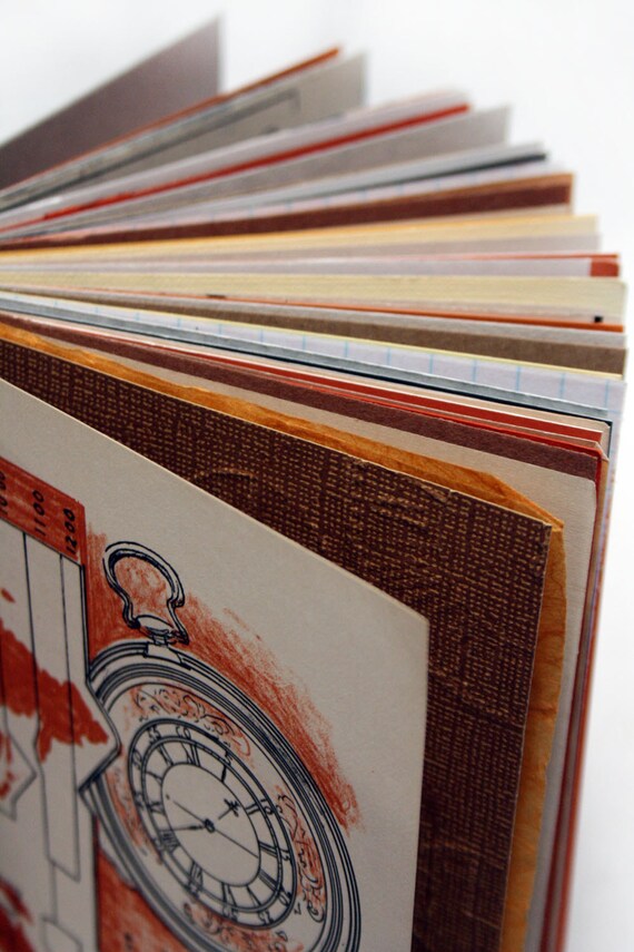 Scientific Discovery - Wire-Bound Recycled Art Journal