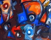Tommy original Abstract Expressionist Urban Landscape