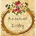 Reserved.Shabby chic floral garden hair comb. tiedupmemories
