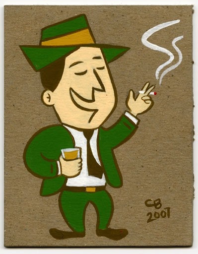 Small Painting - Salesman