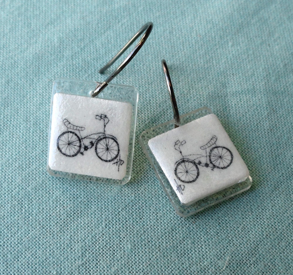 Bicycle Earrings