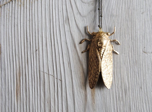 Cicada Necklace - Handmade Jewelry - Free Shipping in the US - Summer Fashion