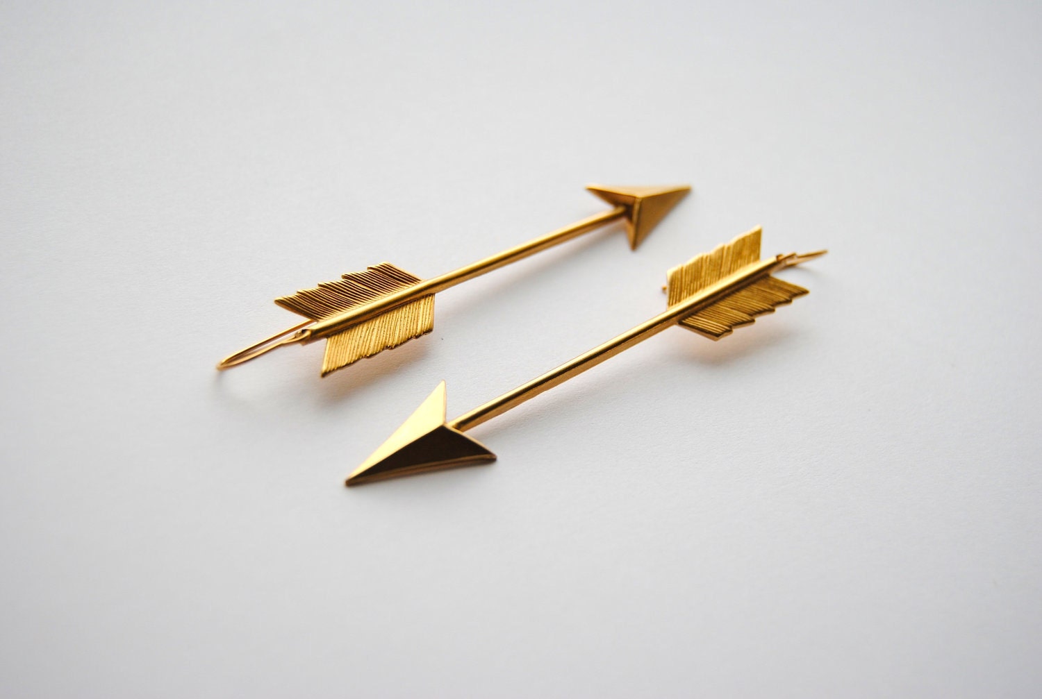 Large Arrow Earrings - Handmade Jewelry - Free Shipping in the US - Summer Fashion
