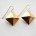 Gold Stud Earrings - Handmade Jewelry - Free Shipping in the US - Summer Fashion
