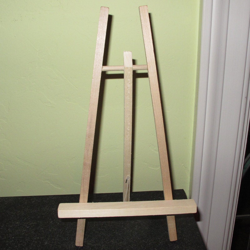 large natural wood easel