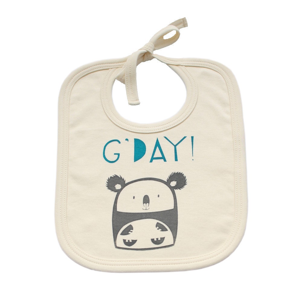 Cuddly Koala organic cotton bib