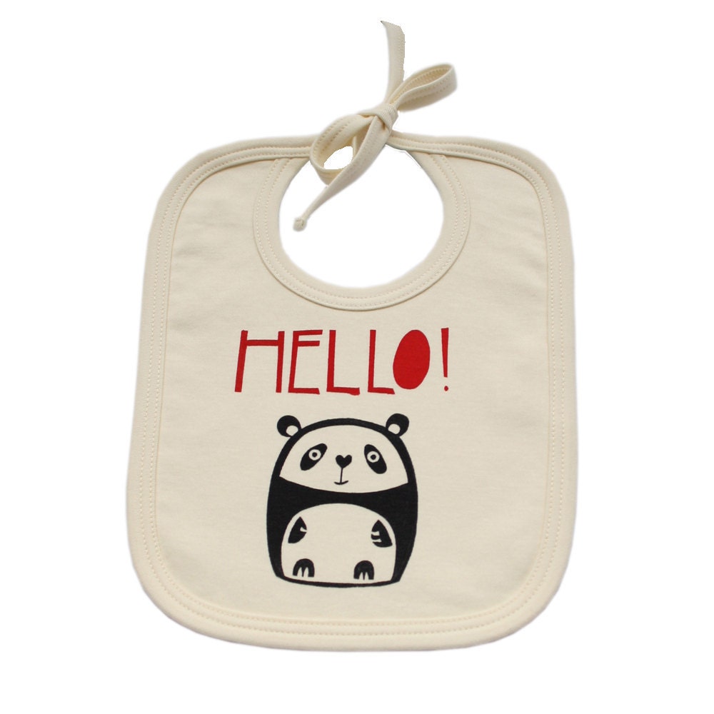 Little Panda organic cotton bib
