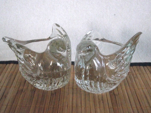 Avon Dove Candle Holder Pair PM564