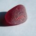 Cherry Red Seaglass Beach Glass Pendant Size RARE FLAWLESS
