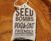 Catnip, Grass and Grain Seed Bombs - Cat and Dog Friendly Grow Your Own Treats