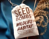 Wildlife Habitat Seed Bombs - Grass, Grain, Clover and Wildflower Mix for Sustainable DIY Guerilla Gardening Seeds Seed Balls
