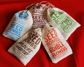 Any 5 Seed Bombs for Guerilla Gardening with Combined S/H Choose from Herbs, Edible Flowers and Regional Varieties