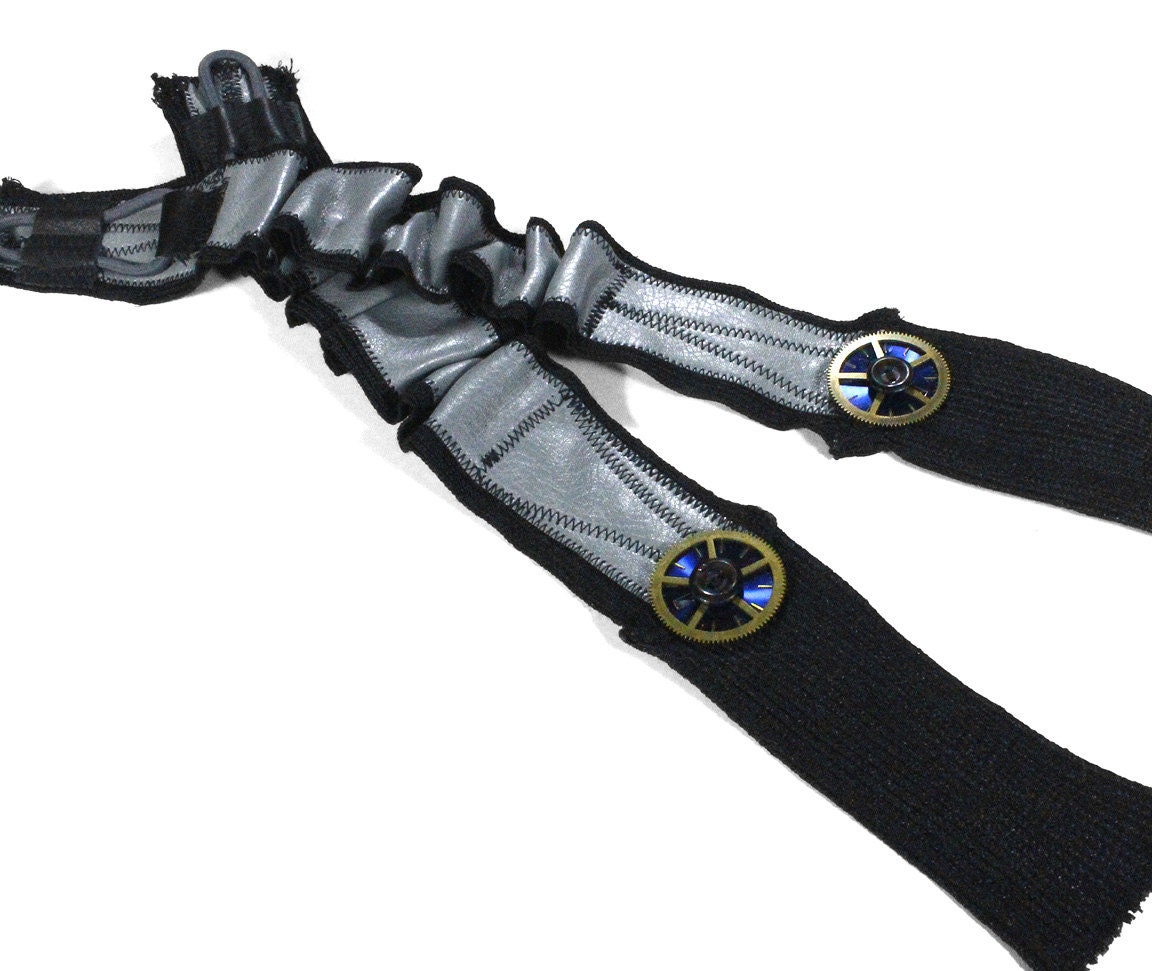 Steampunk Shirt Garters Mens Sleeve Garter Gray by edmdesigns