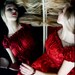 Red Silk Wisteria Gown by Kambriel
