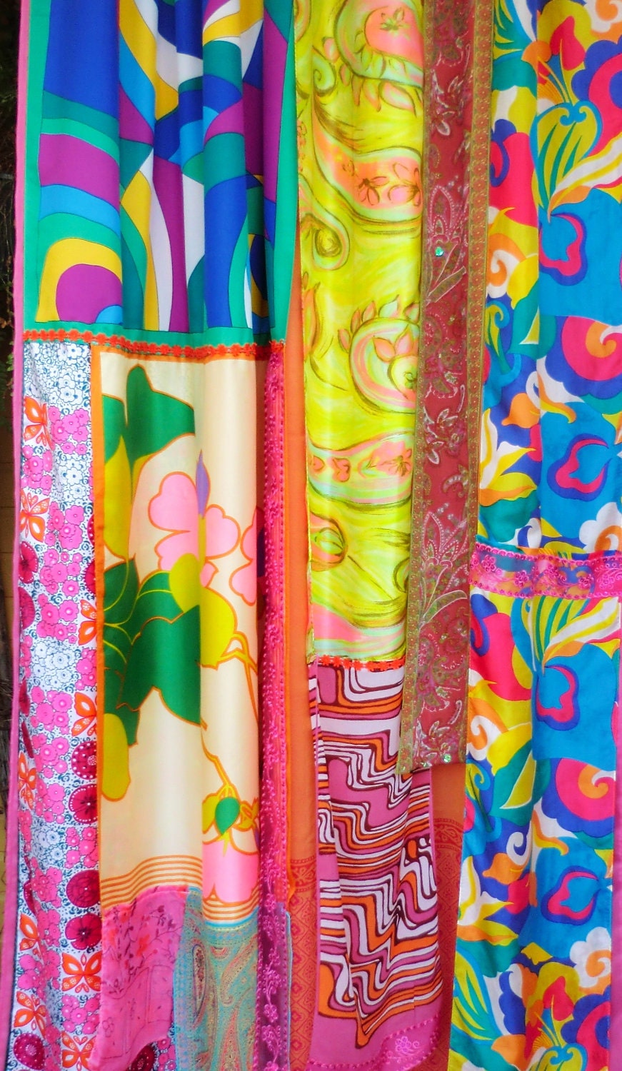 MOD MOD World - Handmade Gypsy CURTAINS Hippie Global Vintage Style