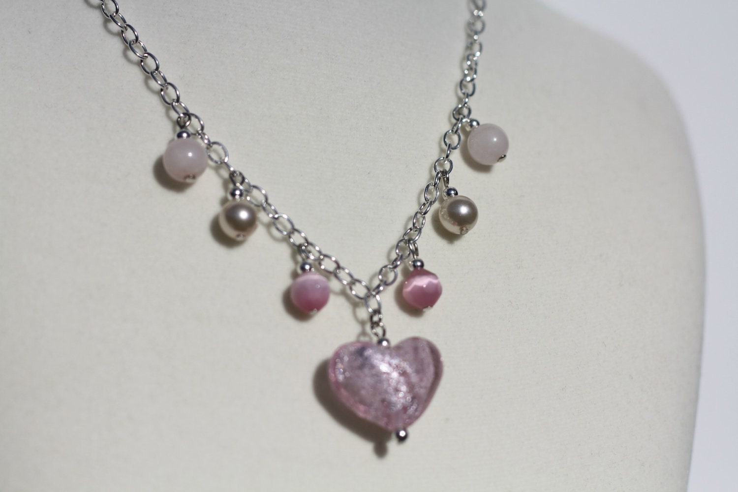 Pink Heart Necklace