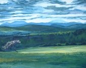 Fournier Appalachian Landscape Oil Painting Quebec Canada " A Breaking Of The Clouds Piopolis " 24 x 36