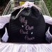 Shopping Cart Cover - Dogs - Pets - Breast Cancer - Embroidered Drawstring Tote Included - Customize With Your Own Colors and Patterns