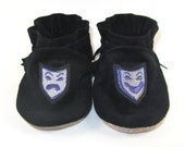 Soft Sole Leather Baby Moccasins Embroidered Shoes 6 to 12 Month