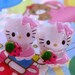 Hello kitty sweet strawberry earrings