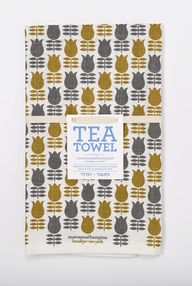 Tulips Tea Towel