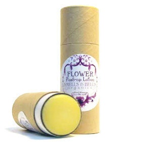 Flower Push-Up Lotion made with organic ingredients