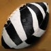 LEATHER HEAD Hairy American Football, Zebra.