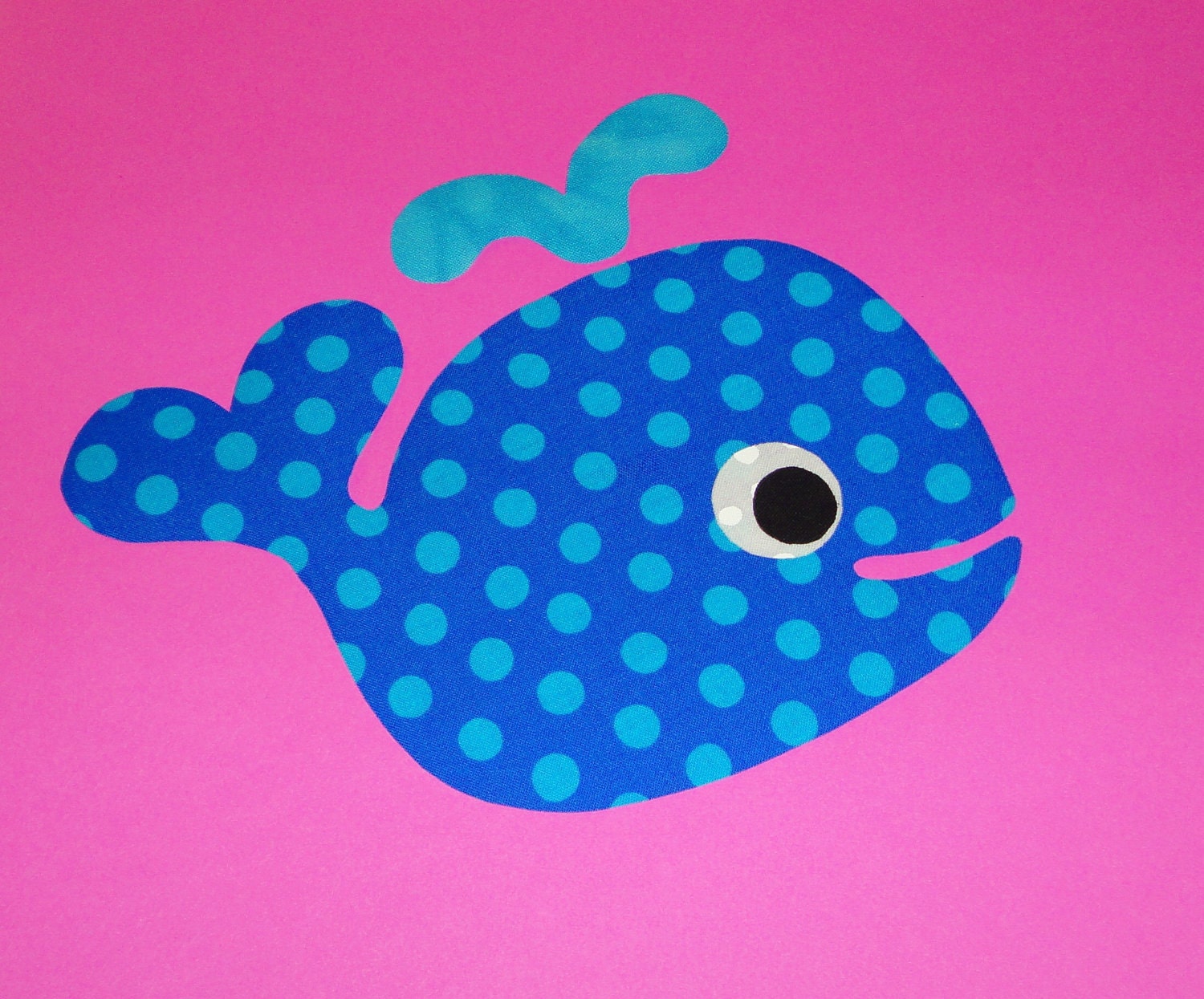 Applique PDF TEMPLATE Pattern Only Heart Tail WHALE...New