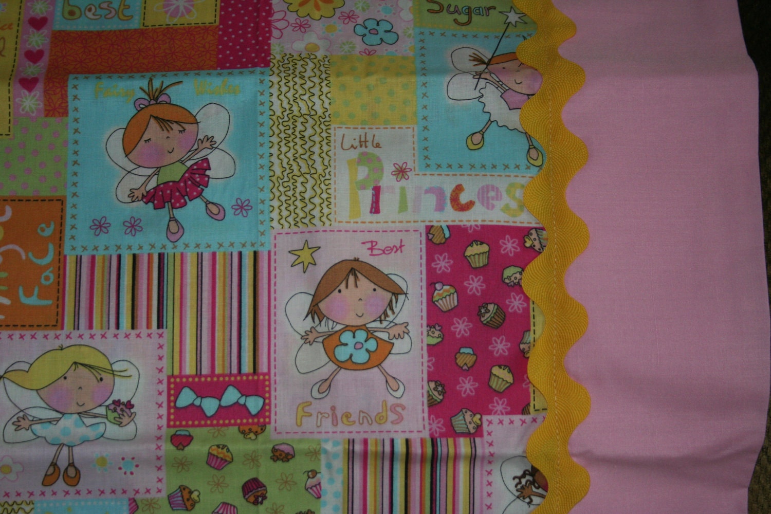 Sweet fairy princess pillowcase