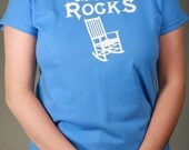 GRANDMA ROCKS - Short Sleeve Ladies Cotton T-shirt, Sizes S-2XL available