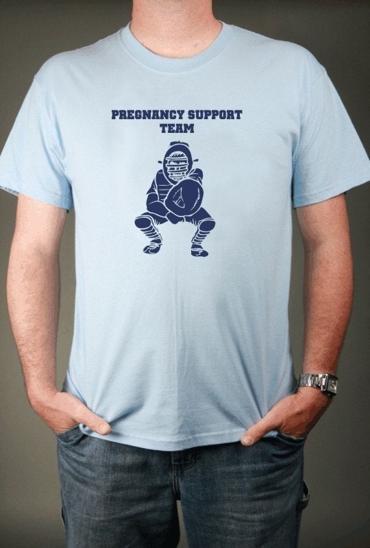 Pregnancy Support Team - New Dad, Dad-to-Be T-shirt, Blue