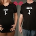 Mom and Dad To Be GIFT SET -Baby Belly and Beer Belly Tshirts, All Sizes Available