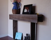 Skinny Console Table Reclaimed Cedar Wall Table Cottage Decor. 30x6x30 small apartments or entryway