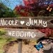 Wedding Signs 2 Directional arrow Signs With 1 Stake. Hand Painted Wedding Signs. Rustic Wedding signs, Wood Wedding Signs