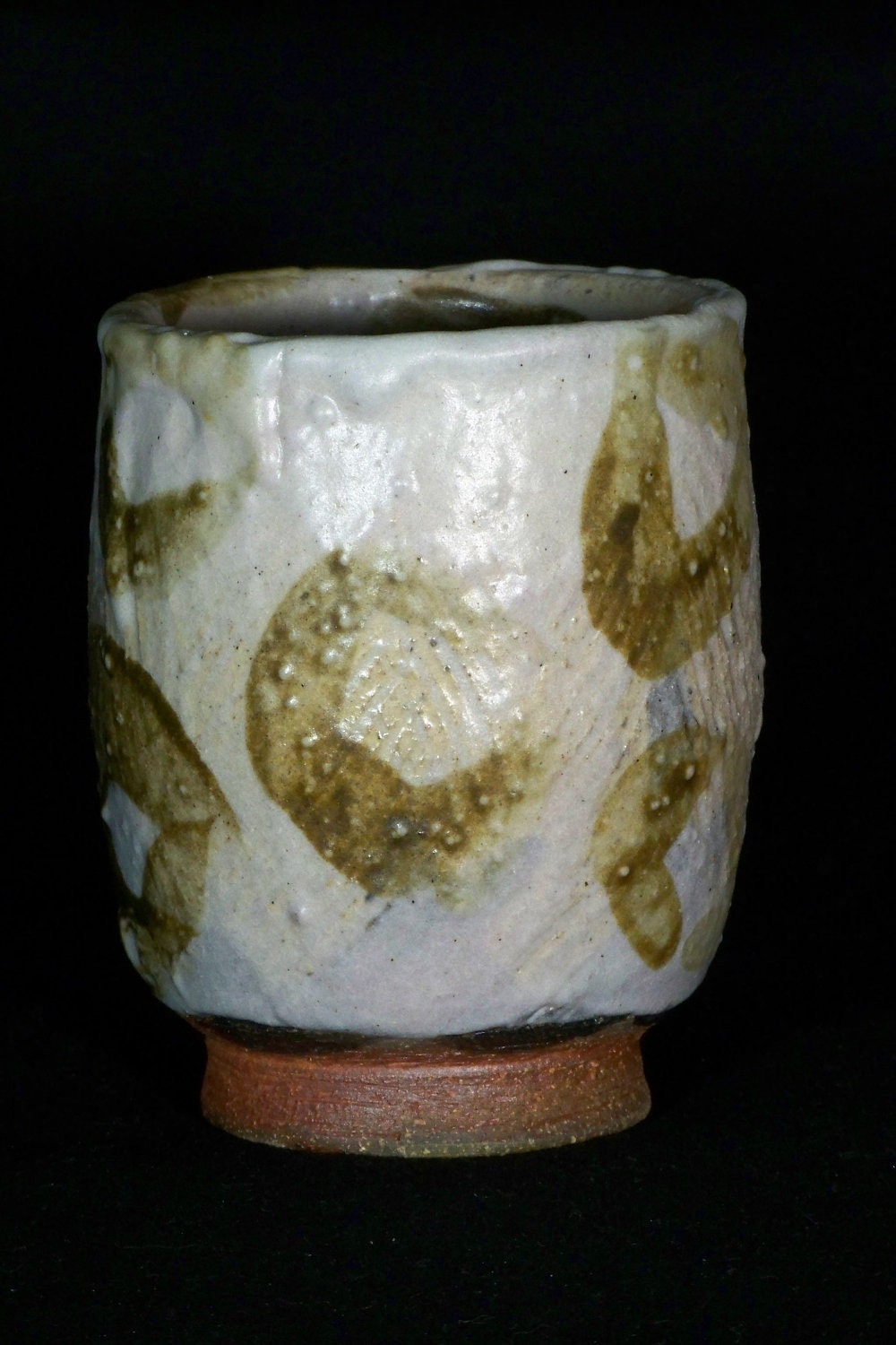 Wood Fired Shino Glazed Yunomi Cup