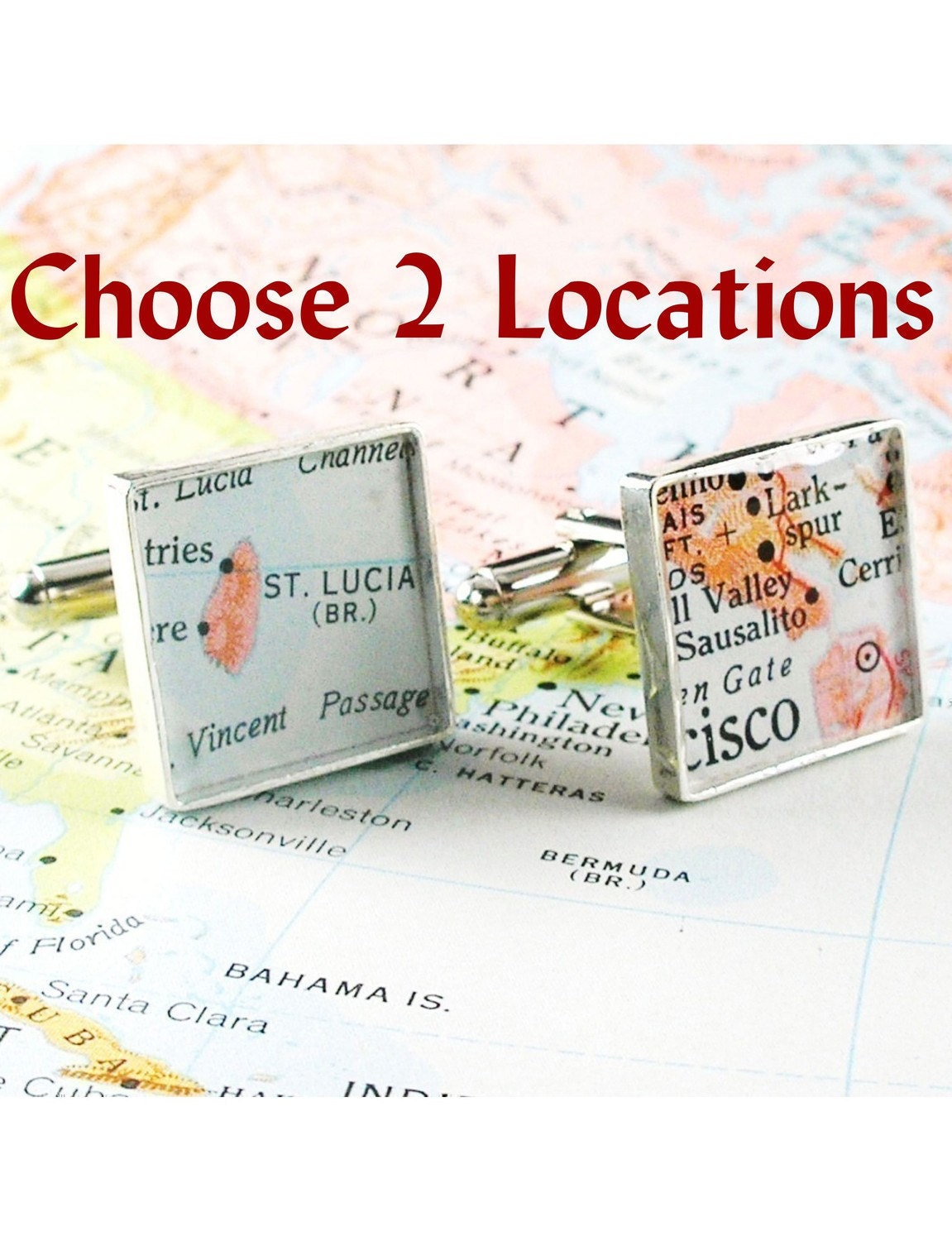 Fathers Day, Father's Day, Fathers Day Gift, First Fathers Day, Personalized Fathers Gifts, Custom Map Cufflinks