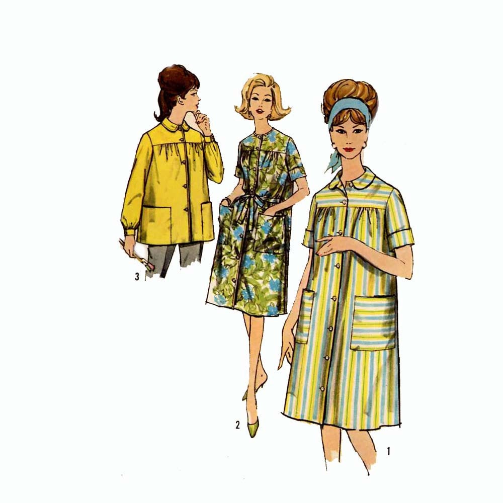 Smock top and duster sewing pattern Simplicity 4572