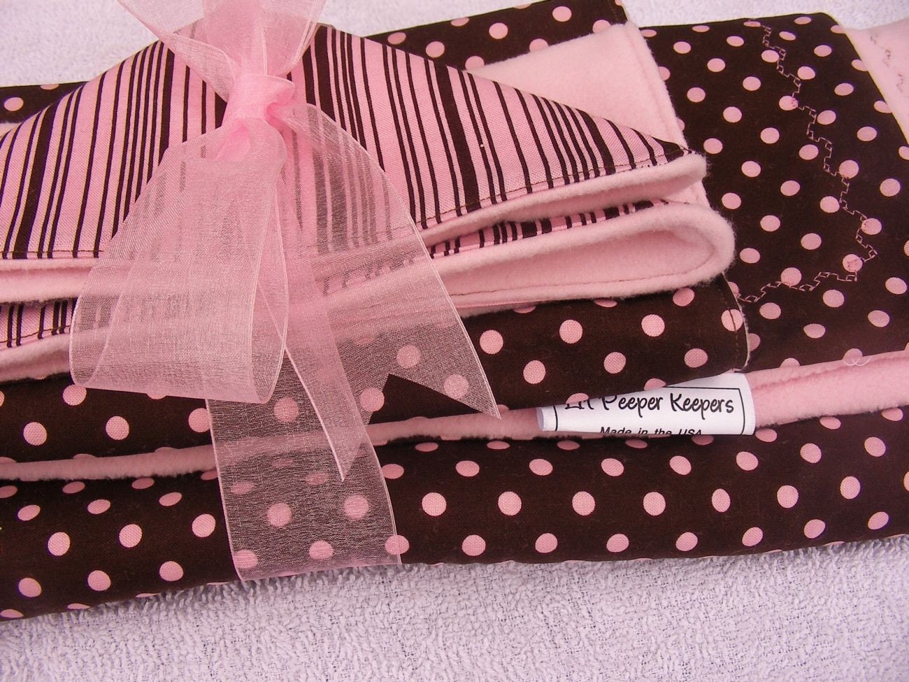 Ready to Ship- Gift Set - Stroller Blanket, Burp Cloth, Oversized Reusable Baby Wipe