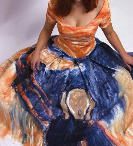 The Scream Dress Inspired by Edvard Munch - Made to Order