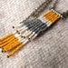 Tri level Beaded Necklace - Mustard