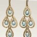 Peacock Earrings with Apatite