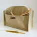 Large box Pouch inner zip pocket -- knitting project bag -- cosmetic case