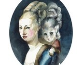 Let Them Eat Tuna- Cat art