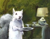 Donald- Albino Squirrel LARGE print