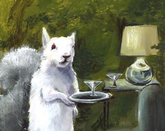 Donald- Albino Squirrel LARGE print