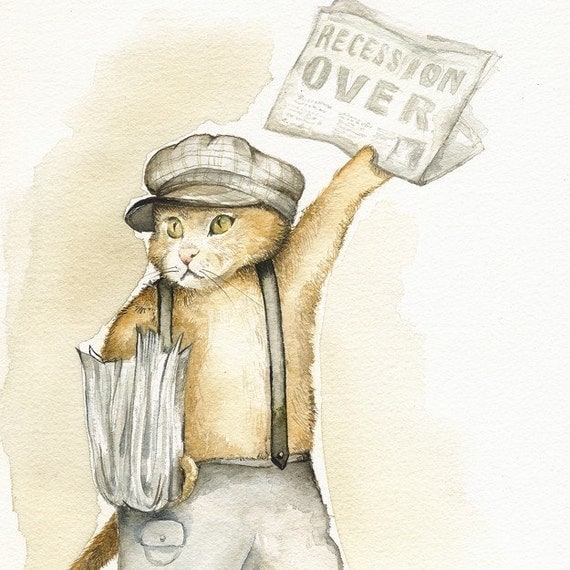 Newsboy- Cat art