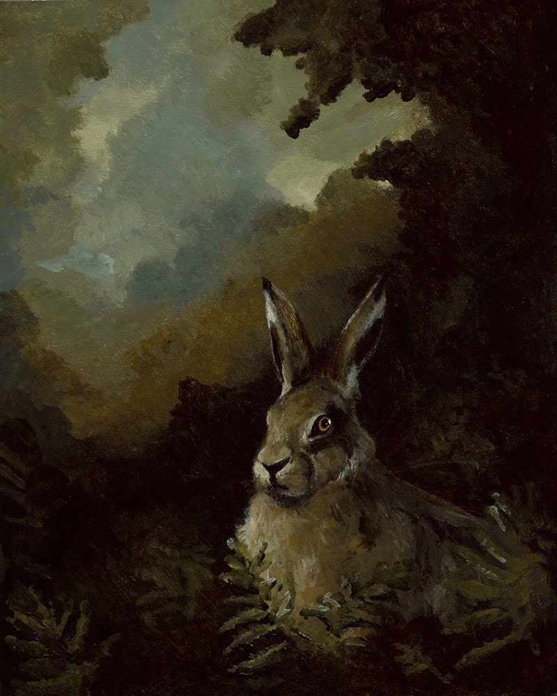 Rabbit in the Forest- archival print