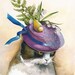 Easter Bonnet Blank Cards- Cat cards