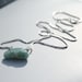 Larimar Wire Wrapped Necklace in Silver